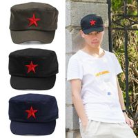 Berets Classic Men Military Caps Men's Women's Women Baseball Baseball Army Red Star Sun Hats في الهواء الطلق الرياضة غير الرسمية