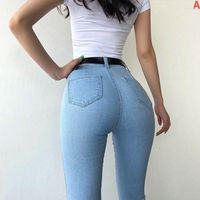 Jeans pour femmes pantalon ouverte-basse