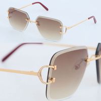 Gro￟handel verkaufen randlose modische gro￟e quadratische Sonnenbrille