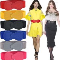 Cintos Coreano Cinto Lady Laço Cós Elástico Cintura Preto Branco Amarelo Largo Couro Espartilho Vestido Feminino Acessório