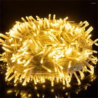 Dizeler 10-100m Noel Işıkları Dekorasyonlar Dış Mod 8 Mod Çelenk Peri Dize Işık Ağaç Düğün Tatil Dekoru