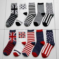 Erkek Çoraplar Erkek Çiftleri Eur39-44 Erkekler Sonbahar Kış Pamuk Yüksek Kaliteli 10 Renk İngiliz Moda Erkek Elbise Soccsmen