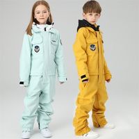 스키 슈트 어린이의 소년과 여자 작업 코트 겨울 따뜻한 점프 슈트 어린이 재킷 바지 장비 220929