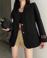 22AW 디자이너 여성 패션 재킷 캐주얼 레터 인쇄 우아한 편안한 코트 여성 외부웨어 트렌치 코트