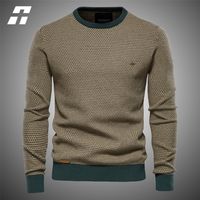 Pulls masculins éditeur de base sweater masculin de coton décontracté épissé