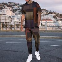 Trajes de pista para hombres hip-hop unisex unisex suave streatswear traje para hombres puestas de fitness tendencia retro patrón gráfico setmen macho