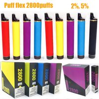 Puff Flex Disposable Pod E Cigaretten Gerät 2800 Puffs vorgefüllter Patronen Vape Pen gegen Bang Esco Ultra 2% 5%
