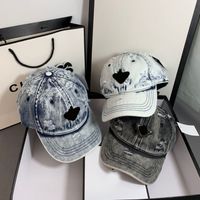 22SS P Aile Üçgeni En Kaliteli Kovboy Top Kapakları Moda Şerit Mektupları Embroidrty Baskı Çiçek Tepeli Kapa Erkek Kadınlar Spor Snapback Şapka Beyzbol Kapağı