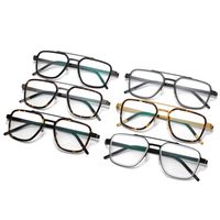 Gafas de sol de moda marcos hombres estilo de negocio óptico titanio miopía lectura anteojos cuadrados gafas recetadas recetadas