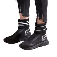 Fashion Designer Winter Oreo Mid- Long Stretch Speed Trainers...