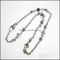Anhänger Halsketten Anhänger Juwely Chao Brandneue dreiseitige Würfel Diamant Eingeladene Halskette Personalisierte überlagerte Halskette Dhqjy