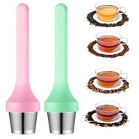 Tea Infusers Infuser Extra Fine Mesh Cup Filter Sile Handle ...
