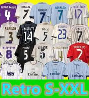 Figo Real Madrids Retro Soccer Jersey Guti Ramos Hierro Seedorf Carlos 13 14 15 16 17 Zidane Beckham Raul Redondo 94 96 97 98 99 00 01 02 03 04 06 06 07