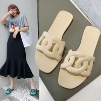 Slippers Fashion Style Color Simple Outdoor Indoor Slides для женских пляжных обувь Slippers