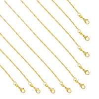 قلادات سلسلة 45 سم 14K قلادة مطلية بالذهب للنساء المجوهرات
