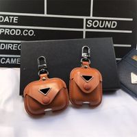 Fashion AirPods Diseñadores de casos Case de auriculares Bluetooth para AirPods3 1 2 Cubos de aire de cuero