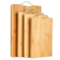Karbonize bambu doğrama blokları mutfak meyve tahtası büyük kalınlaşmış ev kesme tahtaları