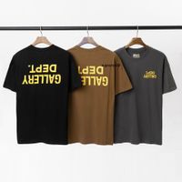 2022 Neues Sommer Tee High Street Gary Inverted Alphabet Print Dept Herren- und Frauen-Kurzarm-T-Shirt