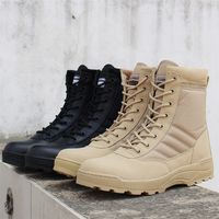 Autumn Winter Men Desert Tactical Military Stivali da lavoro da uomo scarpe da salvata