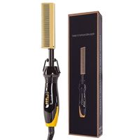 Straightening Brush Hair Straightener curlers pressing comb ...