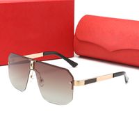 597 디자이너 선글라스 고급 브랜드 패션 빈티지 금속 프레임 UV400 클래식 남자와 여자의 작은 꿀벌 안경 트렌드 음영 선글라스