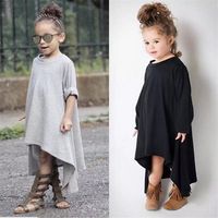 البيع بالتجزئة Baby Girls Cotton Pure Long A-Line Dress Party Maxi Dresses Kids Designer Complements Boutique Fall Clothing255s
