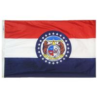 Флаг штата Миссури 3x5ft 150x90 см. Полиэфирная печать в помещении на открытом воздухе, продавая национальный флаж