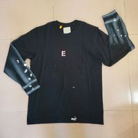 22fw Herbst USA Splash Tinte Hand bemalt Vintage T -Shirt T -Shirts Skateboard Langarm Männer Frauen Street Casual T -Shirt