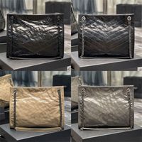 디자이너 숄더백 Niki 쇼핑 가방 고급 여성 크로스 바디 가방 가죽 체인 핸드백 이탈리아 최고의 품질 토트 H5P8#
