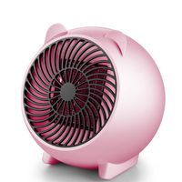 겨울 따뜻한 팬 휴대용 귀여운 귀여운 돼지 미니 PTC 세라믹 룸 히터 공간 미국 EU 플러그 데스크탑 전기 히터 홈 오피스 258d