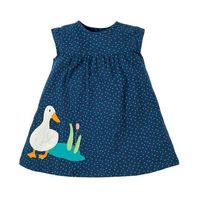 Kızlar için frocks yaz bebek kız kıyafetleri marka çizgili elbise çocuklar pamuklu hayvan tavşan çiçek baskı kolsuz elbiseler 2107271871
