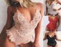 Mulheres Lingerie Sexy Pijamas Roupa Defesa Bodysuit Er￳tico Conjunto de Lingerie Cor