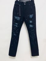 Wsevypo Rhinestone High Waisted Jeans For Women Retro 2000s High