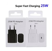 US EU Pulg Type C Charger Carger USB C for Samsung PD 25W arggers Galaxy S20/S20 Ultra/Note10/Note 10 Plus TA800