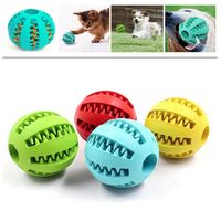 PET Dog Cat Chew Toy Rubber Shake Harking Bood Ball مرونة تفاعلية للبطيخ الشكل