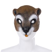 Halloween Costume da P￡scoa M￡scara de Party Squirrel M￡scaras de face m￡scaras de cosplay para adultos homens homens Pu Masque HNA170122562