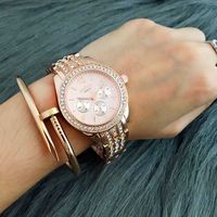 Wallwatches vende Contena Women Diamonds Relojes elegantes de cuarzo Damas Relogios Relogios Femininoswristwatches