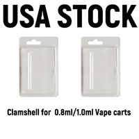 USA Stock Clamshell Packaging Acessórios E-Cig Eclamizizer Pacote de cartucho de vape da concha do atomizador