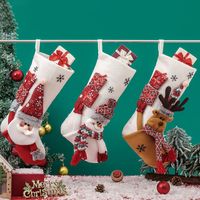 2023 Novos suprimentos de decoração de natal pingente meias de Natal Bolsa de presentes Tree pendurada enfeites