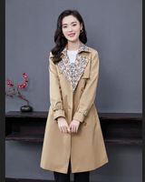 women fashion England design trench coat ong style trench si...