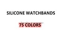 75 Farben Uhrengurt für 38 mm 42 mm 44 mm 41 mm 45 mm Uhrenband Silikonersatz