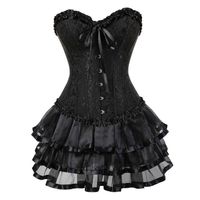 تنورة مشد للنساء steampunk هالوين تمثال نصفي فستان كلاسيكي الضغط على التطريز bodyshaper clubwear carnival costume2396
