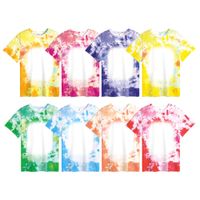 Sublimation leere Hemden Home Kleidung Baumwolle Wärmeübertragung PRITing DIY Color Custom Bleichpolyester T-Shirts Kid Woemen Männer B5