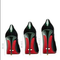 أحذية Star Style الفاخرة نساء Red Shiny Bottom Pumps العلامة التجارية عالية الكعب أحذية الحذاء الزفاف
