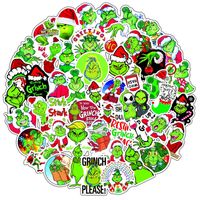 50pcs grinch christmas sticker Pack for Water Bottle Laptop ...