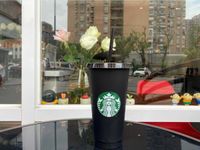 Starbucks русалка богиня 24 унции/710 мл пластиковые кружки Тамблер многоразовый черный пьющий плоский дно