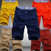 Shorts entiers de style arm￩e de style arm￩e Nouveau tableau de cartes de mode shorts multiples poches d￩contract￩es shorts m￢les gros plus taille 40 42 44 genou323g