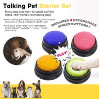 Recordable Talking Button Dog Toys Voice Recording Sound But...