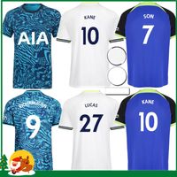 22 23 Kane Son Bergwijn Jerseys de fútbol Kulusevski Hojbjerg colorido 2022 2023 Tottenhams Lucas Bentancur Romero Kit Kit Men Football Camiseta