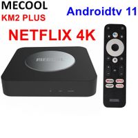 MECOOL KM2 Plus Smart TV Box Android 11 Google Certified TVBox DDR4 2 Go 16 Go Dolby BT5.0 4K Media Player Set Top Box